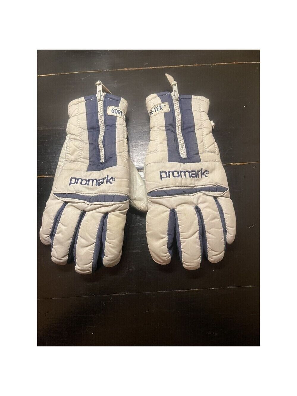 Vintage Promark GoreTex Gloves Leather Grip Men’s Large Gray